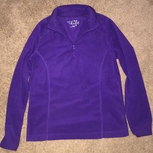 Purple fleece jacket